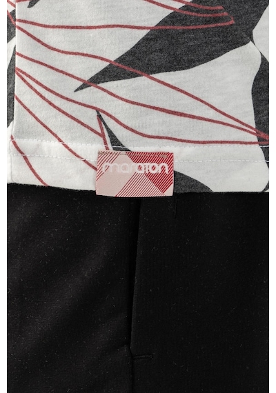 Maraton Sportswear Regular Erkek Bisiklet Yaka Kısa Kol Beach Beyaz T-Shirt 20603-Beyaz