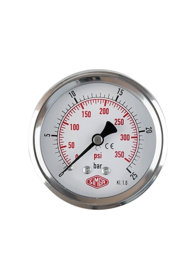 Simga 0-400 Bar Çap Ø63 MM Pano Tip Kuru Manometre