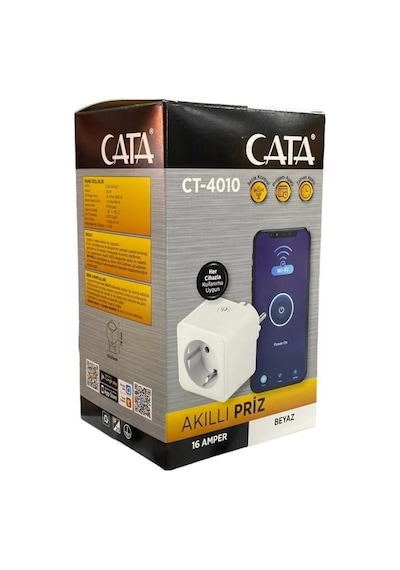 Cata Akıllı Priz Smart Wifi 16 Amper 3680w