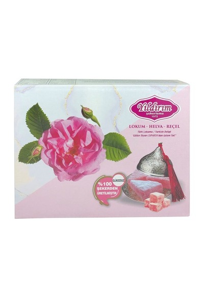 Yıldırım Şekerleme 750 Gr. Muska Gül Lokumu