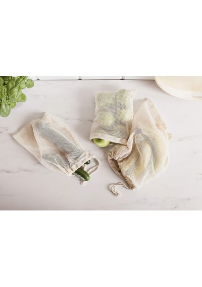 York File Torba 3'lü Set Sebze Torbası, Meyve Torbası, Tekrar Kullanılabilir Alışveriş Filesi, Diğer