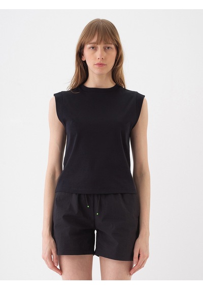 Xint Siyah Pamuk Dokulu Regular Fit Tişört 602439