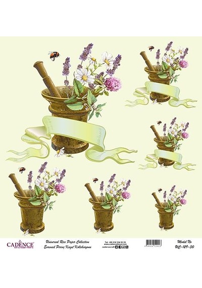 Cadence Evrensel Pirinç Dekopaj Kağıdı - Uc-129