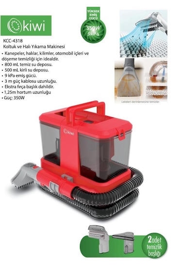 Kiwi KCC-4318 Koltuk ve Halı Yıkama Makinesi