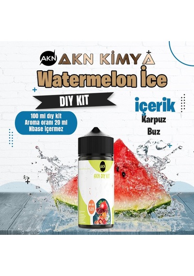 Watermelon Ice Dıy Kit Karpuz Buz Gıda Aroması %20 Oranda Aroma İçerir Hazır Değildir 100 Ml