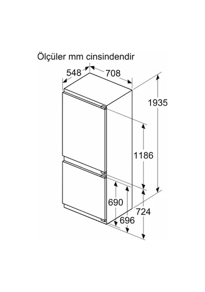 Siemens KB96NADD0 381 LT No-Frost Kombi Tipi Ankastre Buzdolabı