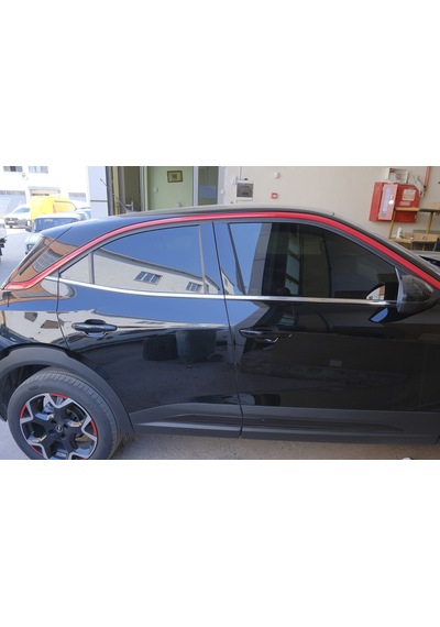Opel Mokka Krom Cam Çıtası 6 Parça 2020+ Paslanmaz Çelik
