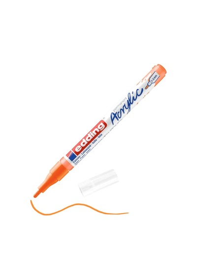 Edding 5300 Akrilik Boyama Markörü 1-2 Mm Fosforlu Turuncu