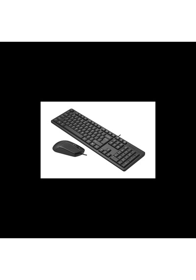 A4 Tech Kr-3330s, Siyah, Usb Kablolu, Türkçe Q, Multimedya, Klavye Mouse Set Diğer