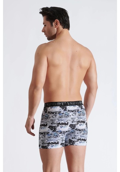 Hepsine Rakip 5li Erkek Boxer Desenli Likralı Pamuklu İç Çamaşırı KARIŞIK