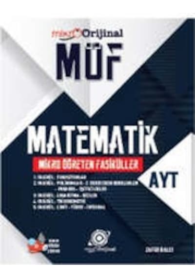 Orjinal Mikro 2024 Ayt Matematik Möf Mikro Öğreten Fasiküller