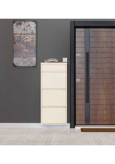 Kaser Metal 3'Lü Ekstra Metal Ayakkabılık (548177758) Krem