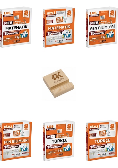 Gizli Lgs 8. Sınıf Koordinat Matematik Fen Ve Türkçe Çıkmış Sorular Ve 15li Deneme 6lı Set