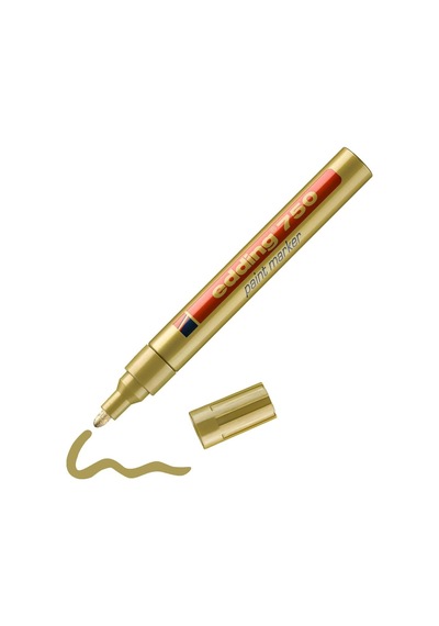 Edding 750 Tam Örtücü Boya Kalemi - Altın - 1 Kalem - Yuvarlak Uçlu 2-4 Mm Genel
