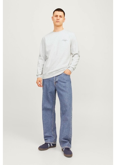 Jack & Jones Jjferrıs Sweat Crew Neck Beyaz Erkek Sweatshirt 000000000102016897 Beyaz