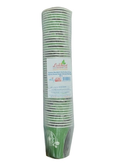 Karton Bardak 8 Oz Kullan At Çay Kahve Sıcak Kağıt Otomat Bardağı 50 Li 1 Paket Diğer