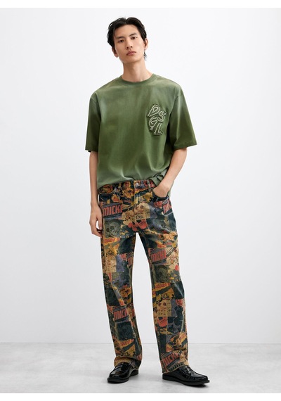 Desigual 26wmtkx0 Ts Mıckey Patch Green Haki Erkek Bisiklet Yaka Desenli Regular Fit Jarse T-shirt Desigual 26wmtkx0 Ts Mıckey Patch Green Haki Erkek Bisiklet Yaka Desenli Regular Fit Jarse T-shirt