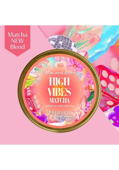 Mim and More High Vibes Only Güllü Şeftalili Matcha 25 G