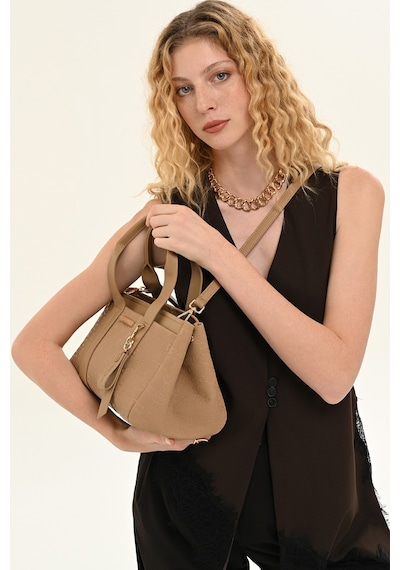 Pierre Cardin 05pc26y103781-p Ayarlanabilir Askılı Suni Deri Kadın Omuz Çantası Camel