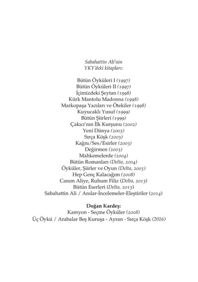 Sabahattin Ali - Bütün Şiirleri - Sabahattin Ali