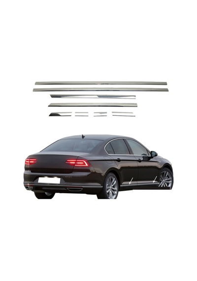 Volkswagen Passat B8.5 Krom Kapı Çıtası 8prç 2019 ve Üzeri P.çe