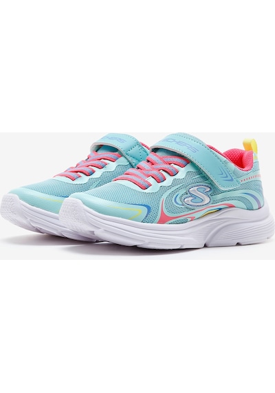 Skechers Wavy Lites - Eureka Shine Büyük Kız Çocuk Mavi Spor Ayakkabı 303520l Aqmt Mavi