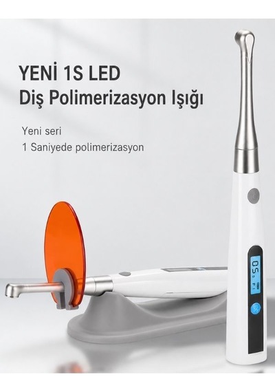 1s Diş Tedavi Işığı Akülü Metal Led Kür Lambası 450nm