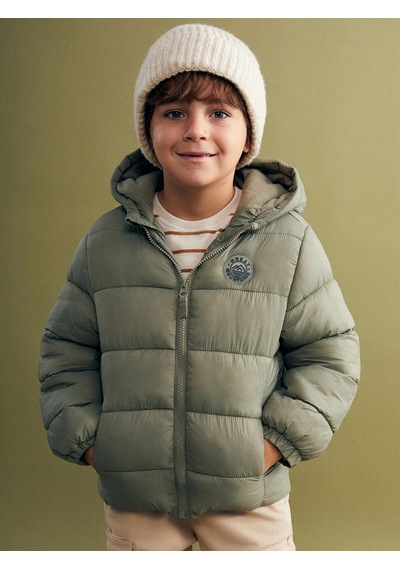 LC Waikiki Lcw Kidshaki Kapüşonlu Erkek Çocuk Şişme Mont Lıght Khakı