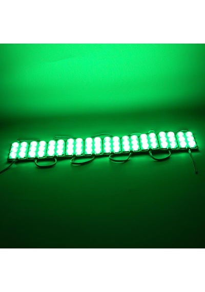 24v Modul Lamba 6-ledli Camlı Yeşil 75 40 Mm