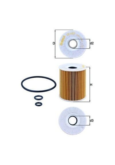 Mahle-knecht-behr Ox422d Yağ Filtresi Polo V 09 Fabia Ibiza 1.2tdı 11 03p115562