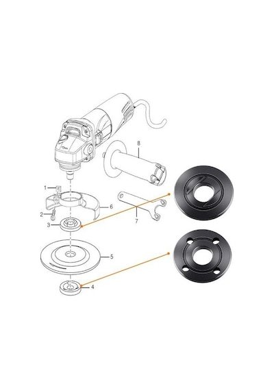 Bosch 125 mm Zımpara Tabanı Sert (GEX 125-1 AE) - 2608000352