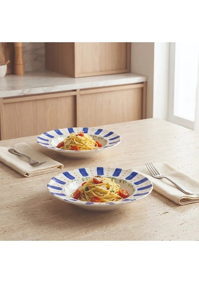 Güral Güral Porselen Kayısı Desenli 26 Cm Salata Ve Makarna Kasesi Diğer