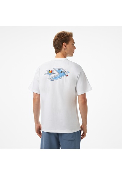Converse Pool Side Star Chevron Erkek Beyaz T-shirt10028740