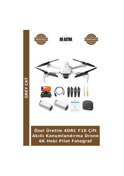 Özel Üretim 4drc F10 Çift Akıllı Konumlandırma Drone 6k Hobi Pilot Fotoğraf