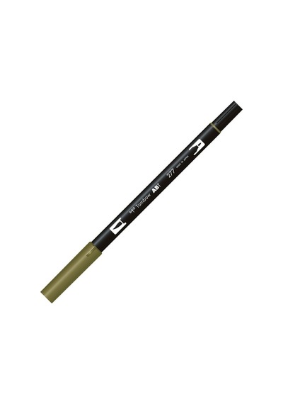 Dual Brush Pen Dark Green T-277 Renkli