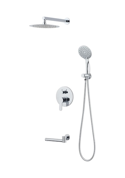 Gms Ankastre Yuvarlak 3 Yönlü Banyo Duş Bataryası Ank007 Krom