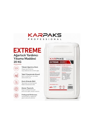 Extreme Ağartıcılı Yardımcı Yıkama Maddesi 20 Kg Tekli