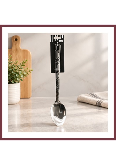 Storeşahin Çelik Servis Kaşık 36 Cm Desenli Shn0720