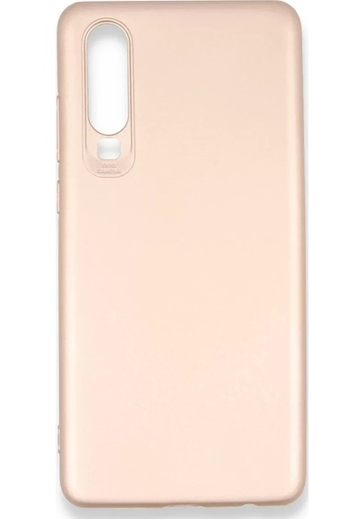 Newface Huawei P30 Kılıf First Silikon - Rose Gold Pembe