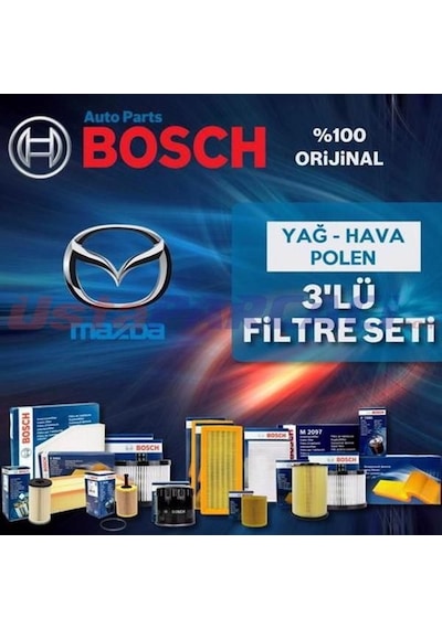 Mazda 3 1.6 Bosch  Filtre Bakım Seti 2004-2008 (495584470)