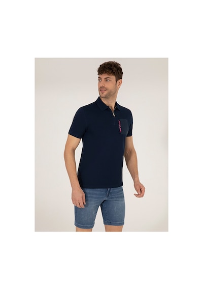 Pierre Cardin Slim Fit Fermuarlı Polo Yaka Tişört 50264570-vr033 Lacivert