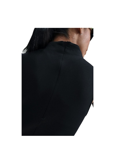 Nike Womens Tech Fleece Maxi Tank Dree Balıkçı Yaka Fermuar Yırtmaçlı Kadın Elbise Siyah
