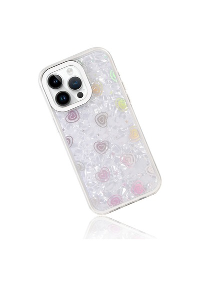 Apple iPhone Uyumlu 14 Pro Max Lumi Desenli Kapak - Beyaz Bz8683140873264