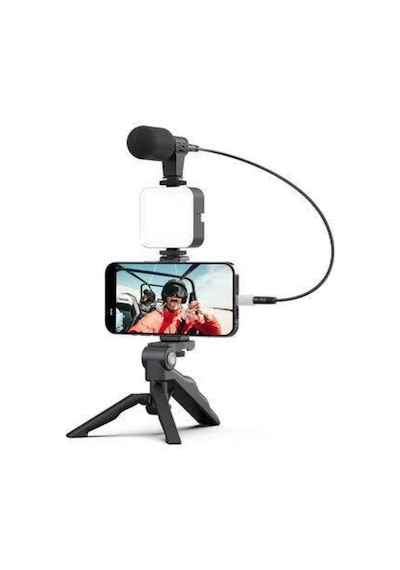 Video - 955 - Making Kit Telefon Tutucu Vlog Video Mini - Csmo-tex - Led Işıklı