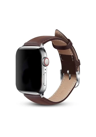 Apple Watch 42mm Nl26 Deri Kordon - Kahverengi Diğer
