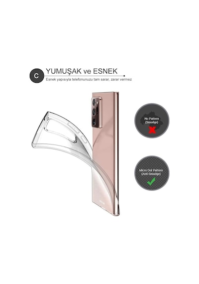Samsung Uyumlu Galaxy Note 20 Ultra Kilif Lens Kamera Korumali Silikon 422437444
