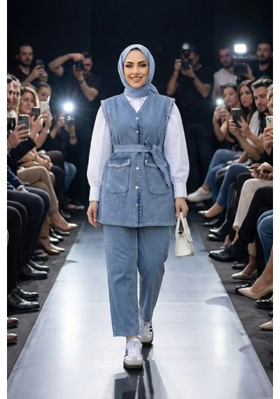Hb Harma Time Butik Kadın Taş İşlemeli Kuşaklı Yelek-pantolon Açık Kot Mavi İkili Takım Açık Mavi Açık Mavi Hb Harma Time Butik Kadın Taş İşlemeli Kuşaklı Yelek-pantolon Açık Kot Mavi İkili Takım Açık Mavi Açık Mavi