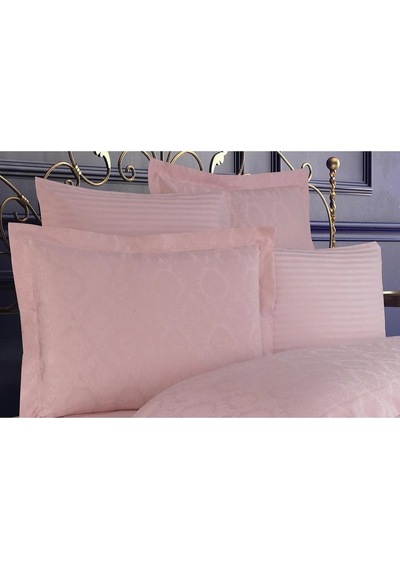 Monaco Bambu Jakar Kumaş Pudra Ikili Oksford 60x80 Cm Yastık Kılıfı-1322 Çok Renkli