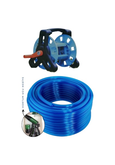 Taflan Tf6230 Hortum Makarası, Silikonlu Hortum 1/2" 20 Mt Ve 2 Fonk. Uç