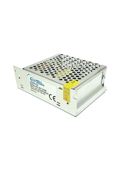 Wellpower 12Volt 5Amper Adaptör Metal Kasa